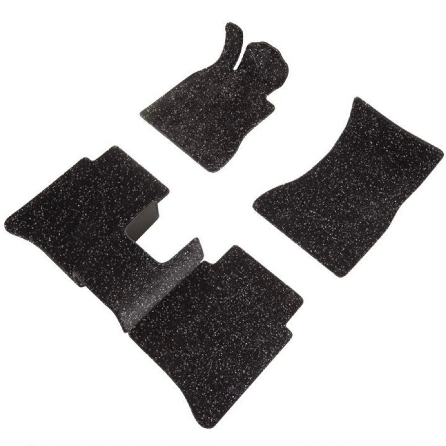 Luxury Custom-Fit Starry Car Floor Mats – Sparkle Black (Front / Rear / Full Set / With Boot Mat)