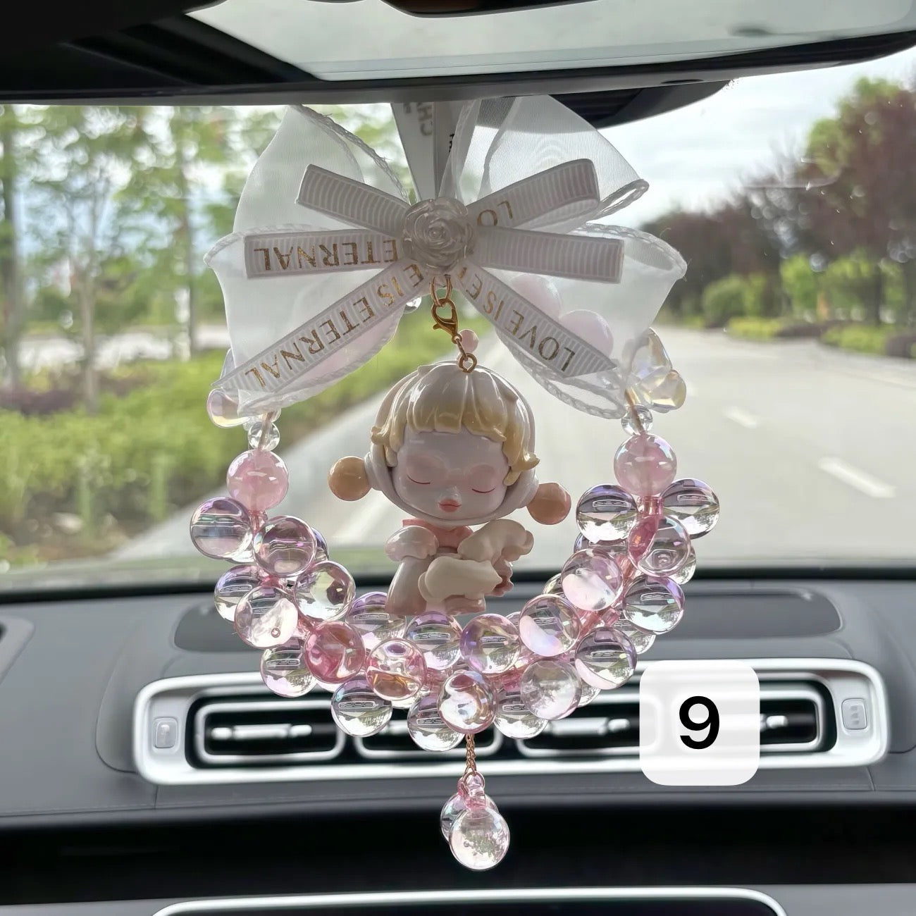 Dreamy Handmade Car Pendant – “Inspiration Series” Cute Decorative Charm for Rearview Mirror